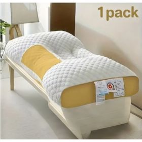 YBZ 3D Knitted Cotton Massage Pillow 1pack (Option: YELLOW)