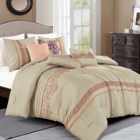 Ketifa 7 Pieces Comforter Set (size: Queen)